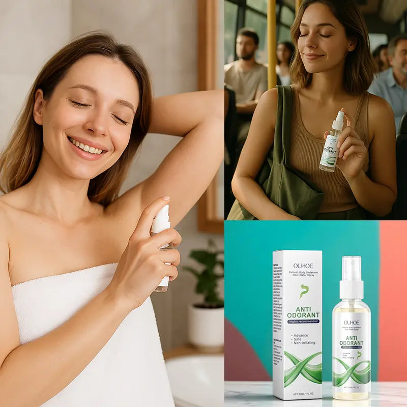 Anti Odorant – Spray Refrescante que Elimina el Mal Olor y Cuida tu Piel🍃