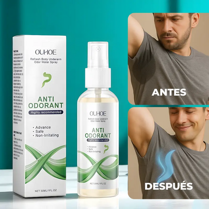 Anti Odorant – Spray Refrescante que Elimina el Mal Olor y Cuida tu Piel🍃