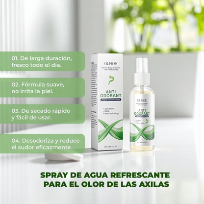 Anti Odorant – Spray Refrescante que Elimina el Mal Olor y Cuida tu Piel🍃