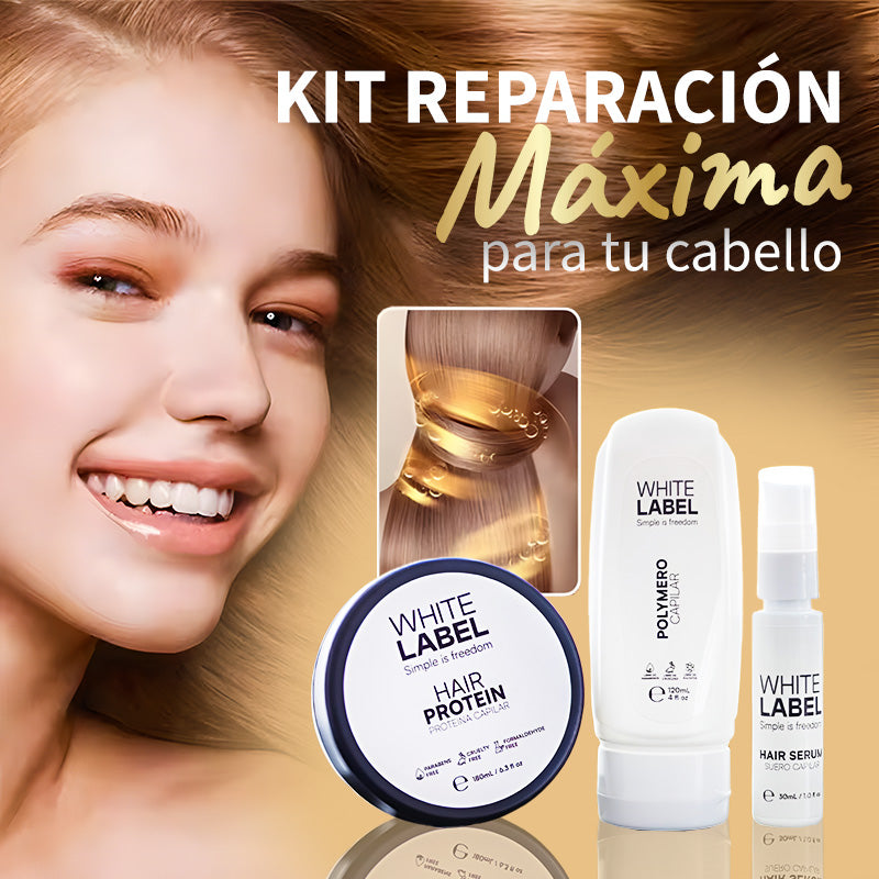 Kit Reparación Maxima | 3 Pasos: Polimero, Suero y Proteina