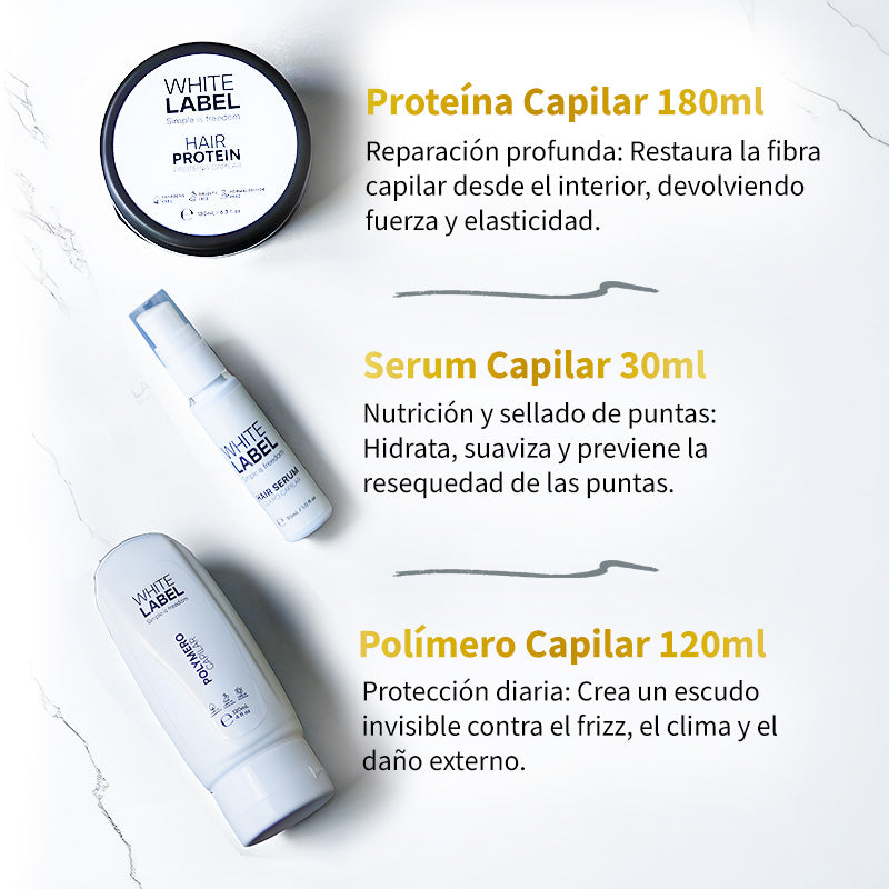 Kit Reparación Maxima | 3 Pasos: Polimero, Suero y Proteina